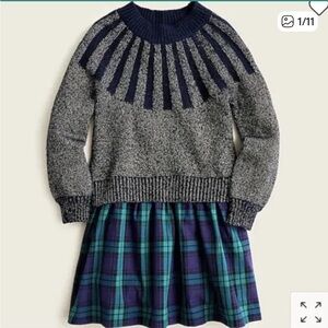 Crewcuts Navy and Silver Sweater
